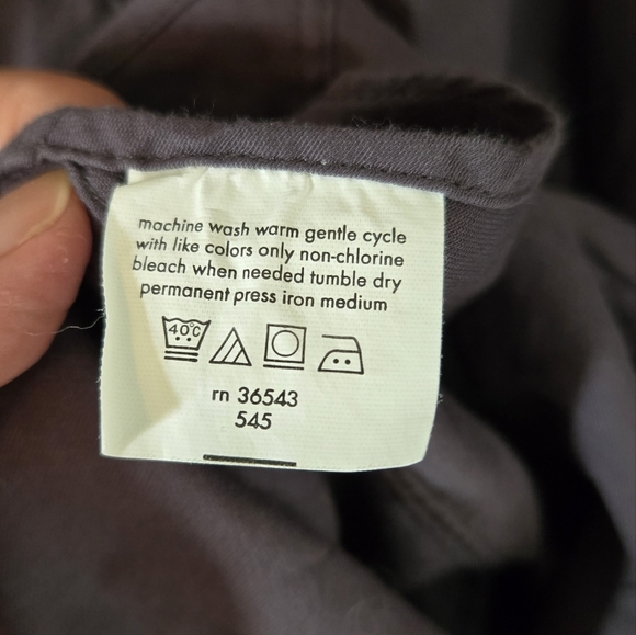 Calvin Klein Gray Dress Shirt Size 17 34/35 - Picture 6 of 6